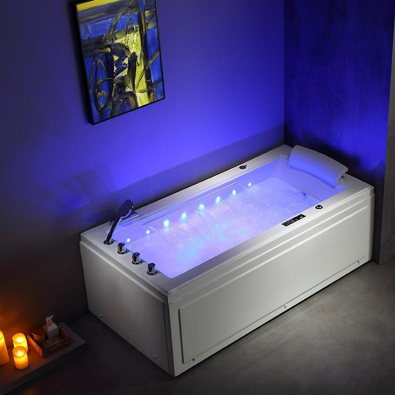 Sauna Hammam - LORD SOLO MAX WHITE WHIRLPOOL BATH 1 PLACE ARCHIPEL® 180X90 - LEFT - MK53018046