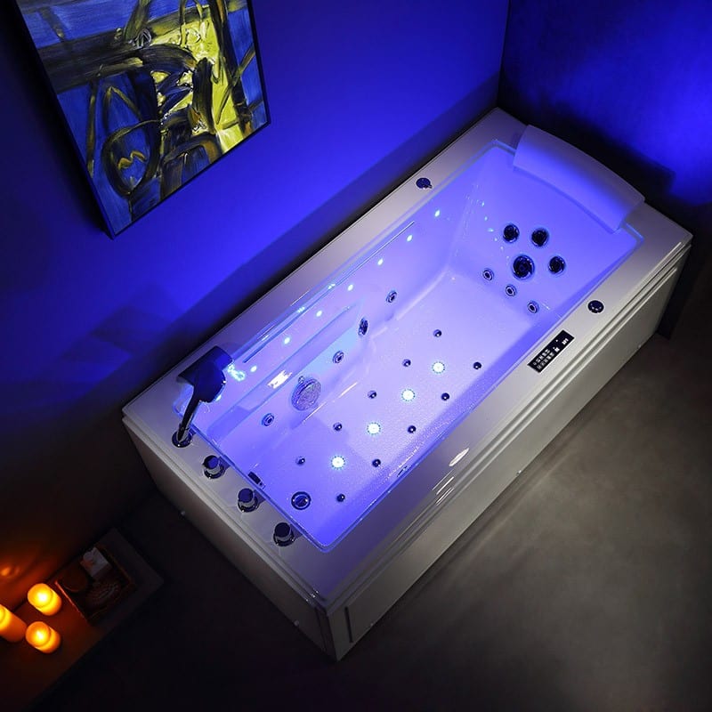 Sauna Hammam - LORD SOLO MAX WHITE WHIRLPOOL BATH 1 PLACE ARCHIPEL® 180X90 - LEFT - MK53018046