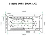 Sauna Hammam - LORD SOLO MAX WHITE WHIRLPOOL BATH 1 PLACE ARCHIPEL® 180X90 - LEFT - MK53018046