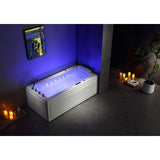 Sauna Hammam - LORD SOLO MAX WHITE WHIRLPOOL BATH 1 PLACE ARCHIPEL® 180X90 - LEFT - MK53018046