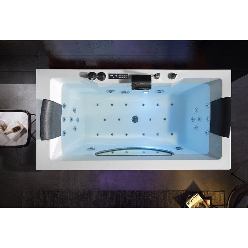 Sauna Hammam - ARCHIPEL® 180X90 RIVIERA CONCEPT 1-SEATER WHIRLPOOL BATH - PREORDER June 2023