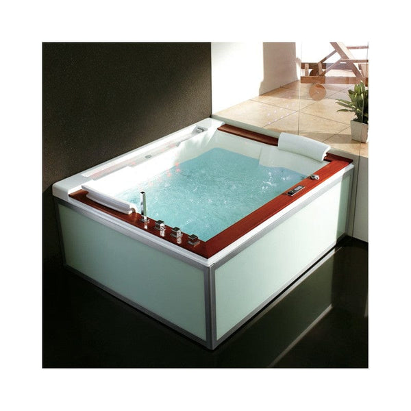 Sauna Hammam - ZELAND® ZEN'SPA DUO 2-SEATER WHIRLPOOL BATHTUB 190X160 - RIGHT - MK51562817