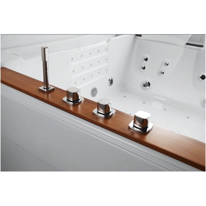 Sauna Hammam - ZELAND® ZEN'SPA DUO 2-SEATER WHIRLPOOL BATH 190X160 - LEFT - MK51562818