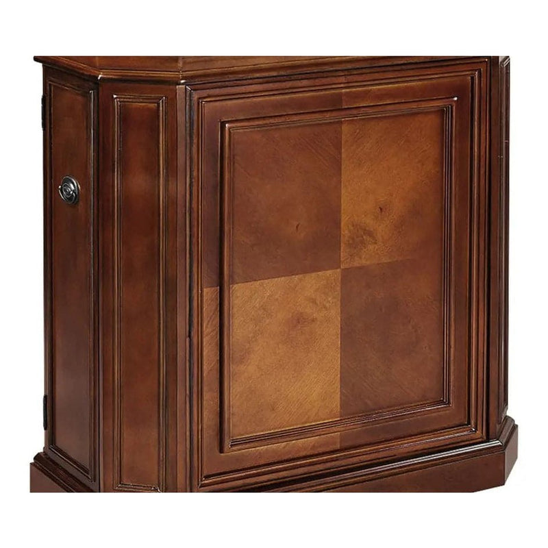 Ram Game Room Bar Bar Cabinet W/ Spindle - Chestnut - Backyard Provider