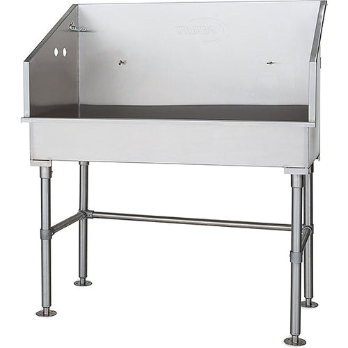 PETLIFT 48" Stainless Steel Mini Dog Grooming Bathtub, Wheelchair Accessible, ADA - PL-BT-MR48