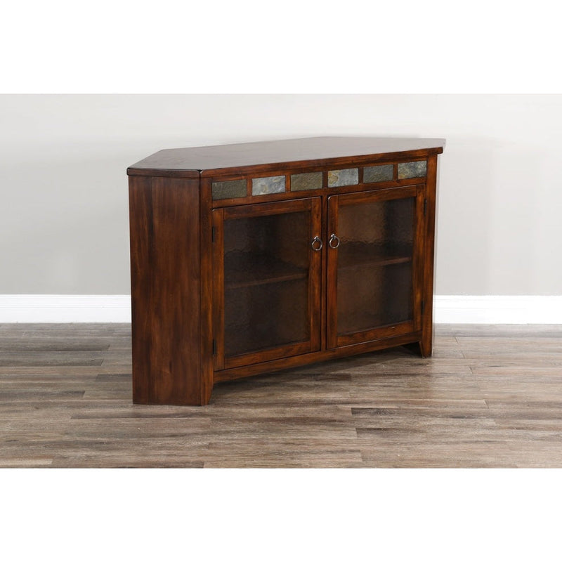 Santa Fe - Corner TV Console - Dark Brown - 3399DC2