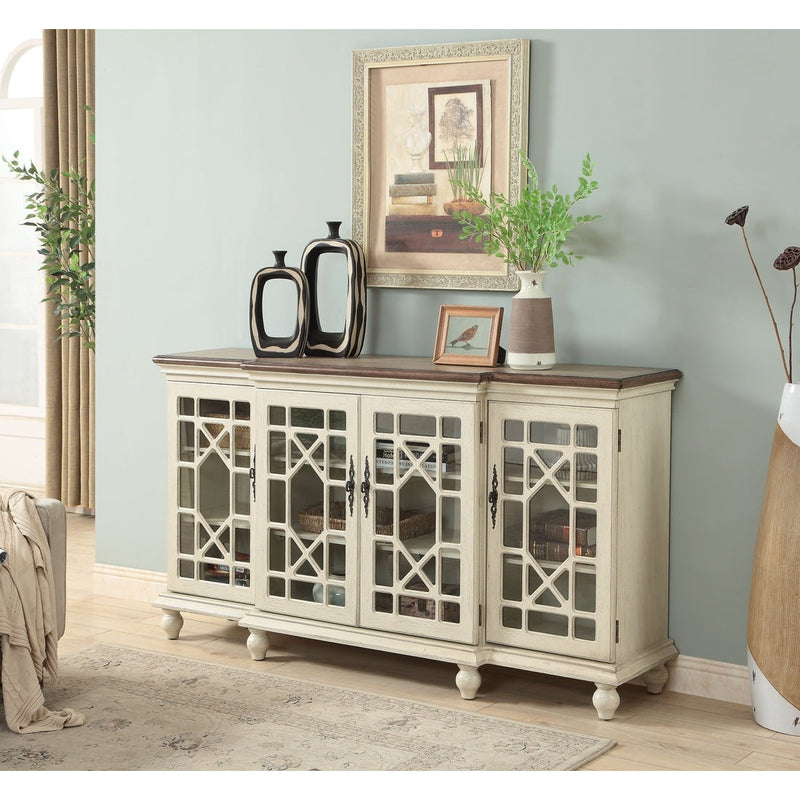 Coast2Coast Home Millie Four Door Credenza Mills Textured Ivory - 22580