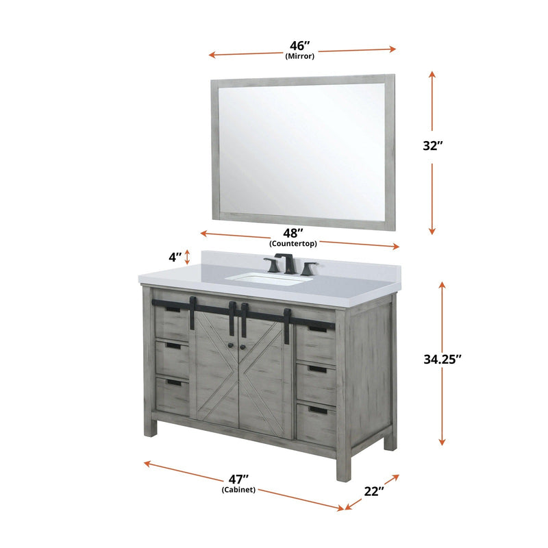 Marsyas 48" x 22" Single Bath Vanity - Backyard Provider