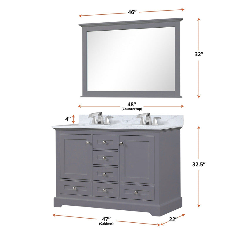 Dukes 48" x 22" Double Bath Vanity - Backyard Provider