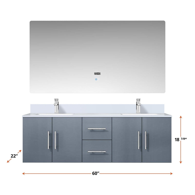 Geneva  60" x 22" Double Bath Vanity - Backyard Provider