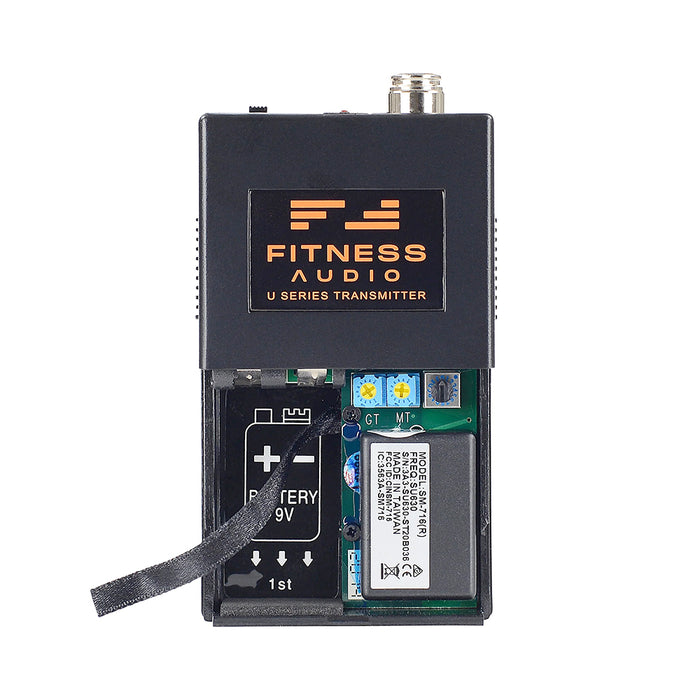 Fitness Audio Uhf Base System with 2 Aeromic Headset Microphones and 2 Bodypack Transmitters - FA-UHF-HEAVY-AEROMIC-520