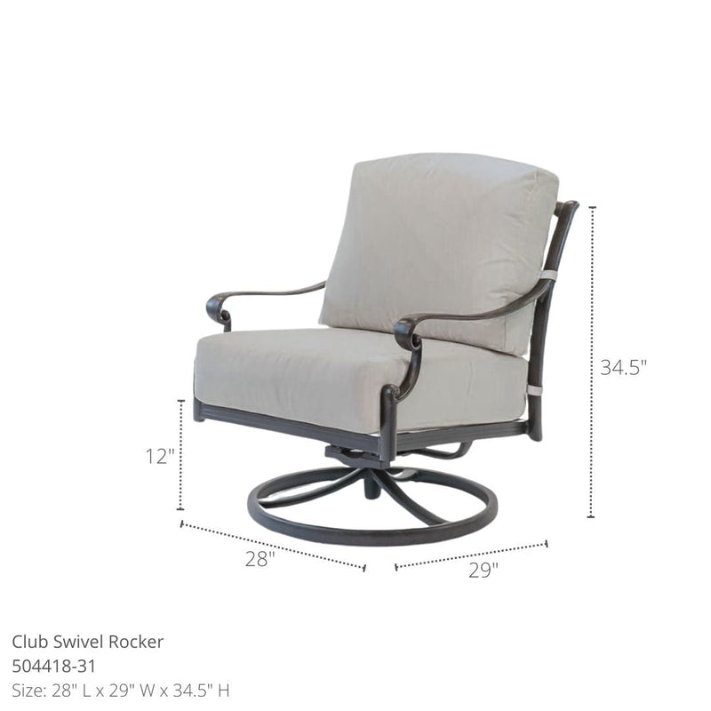 Hanamint Biscayne Club Swivel Rocker - 504418-31