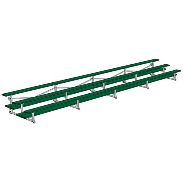 Bleacher - 15 ft. 3 Row - Single Foot Plank -Tip & Roll - 90778