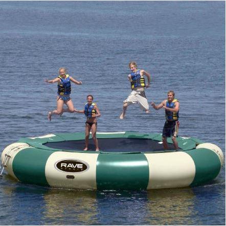 Rave Sports - Aqua Jump 150 Northwoods Water Trampoline - 00151