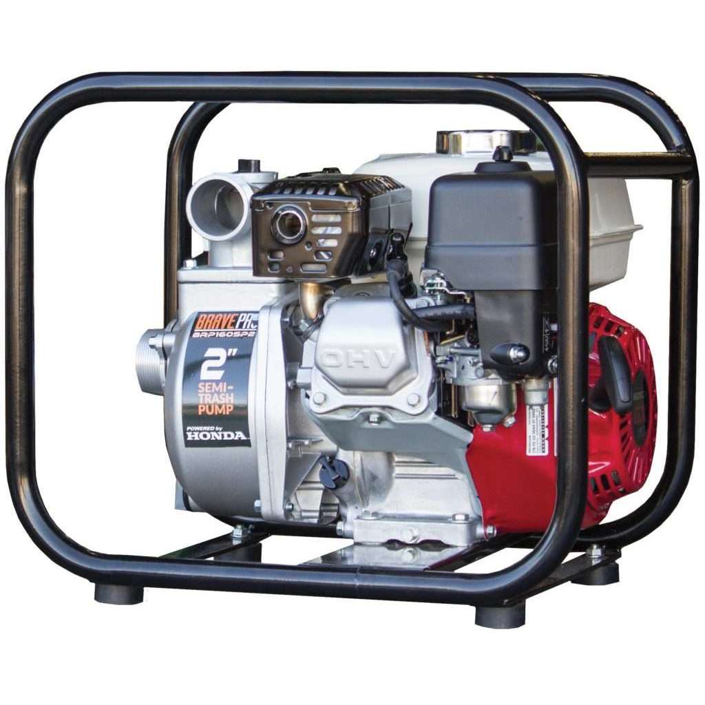 2 Inch BravePro Honda Semi-Trash Water Pump BRP160SP2