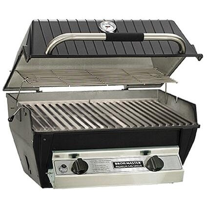 Broilmaster Infrared Series 27-Inch Built-In Natural Gas Grill with 2 Infrared Burners in Black - R3N