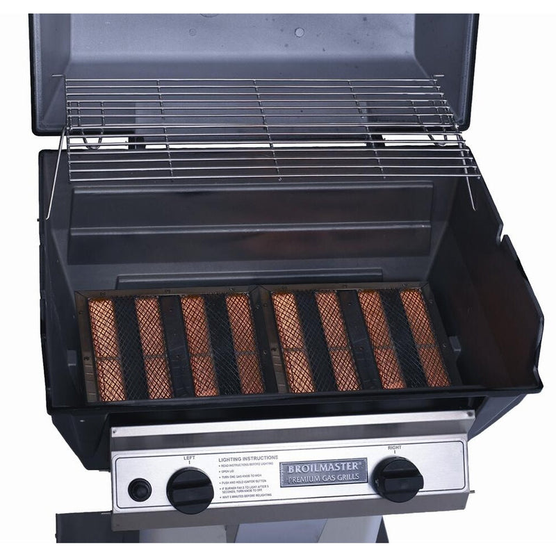 Broilmaster Infrared Series 27-Inch Built-In Natural Gas Grill with 2 Infrared Burners in Black - R3N