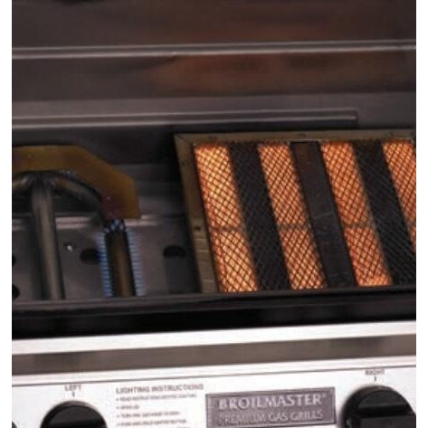 Broilmaster Infrared Series 27-Inch Built-In Gas Natural Grill with 2 Standard and Infrared Burners in Black - R3BN