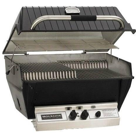 Broilmaster 27-Inch Premium Series Built-In Natural Gas Grill with 2 Standard Burners in Black - P3XFN