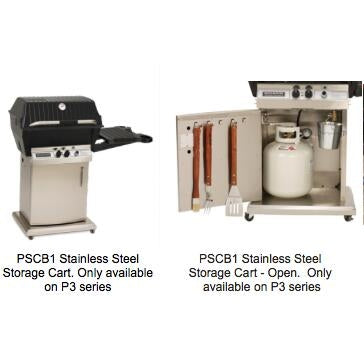 Broilmaster Stainless Steel Storage Cart/Base with Removable Casters - PSCB1