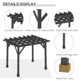 Outsunny Outdoor 12' x 10' Pergola Gazebo - 84C-284V01