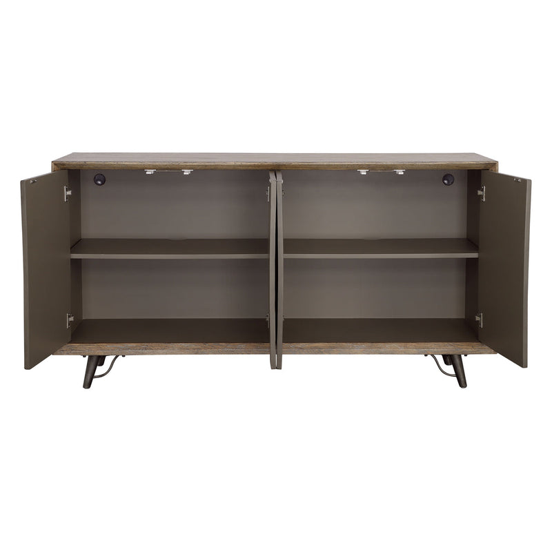 Coast2Coast Home Mayweather Four Door Credenza Brown Multitones - 90322