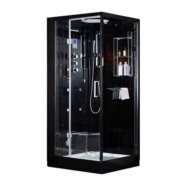 Sauna Hammam HAMMAM ARCHIPEL® PRO 95G BLACK SHOWER CABIN 95X95CM - 1 PERSON - 1 PLACE - MK530196951