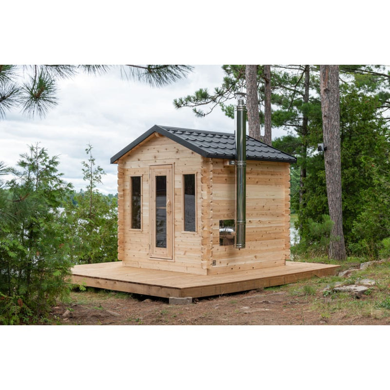 Canadian Timber Georgian CTC88W Traditional Outdoor Cabin Sauna by Dundalk Leisurecraft