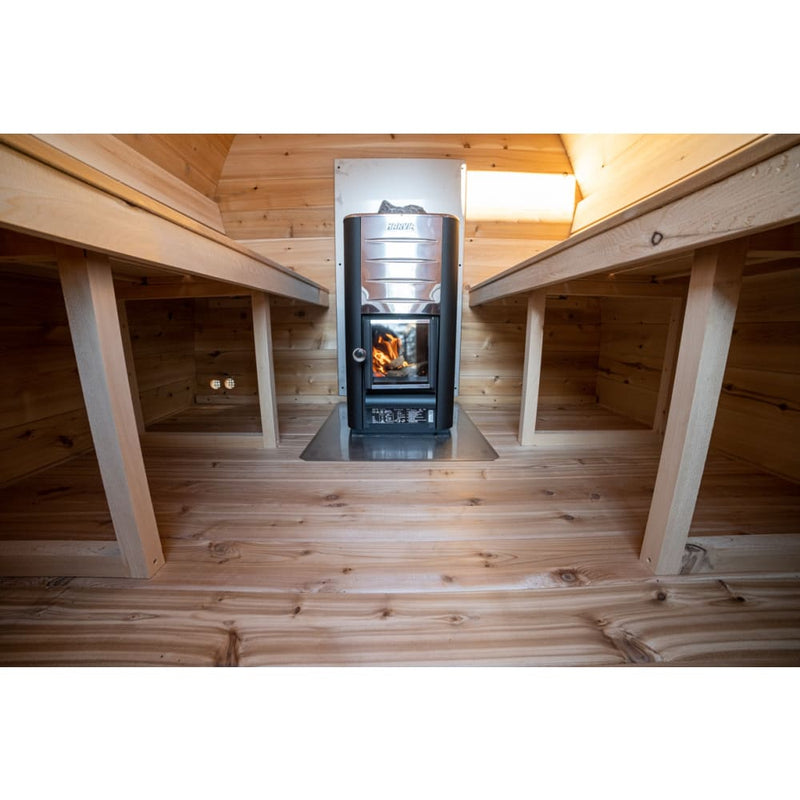 Canadian Timber MiniPod CTC77MW 2-4 Person Traditional Outdoor Sauna by Dundalk Leisurecraft