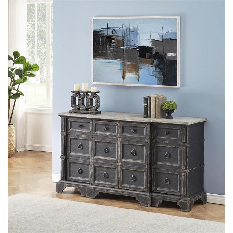 Coast2Coast Home Legend Four Door Credenza Black - 76406