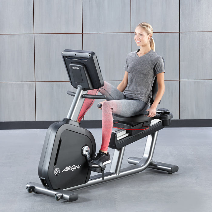 Life Fitness Club Series+ Recumbent Bike - CSR-SL-BLKLF-DOM13