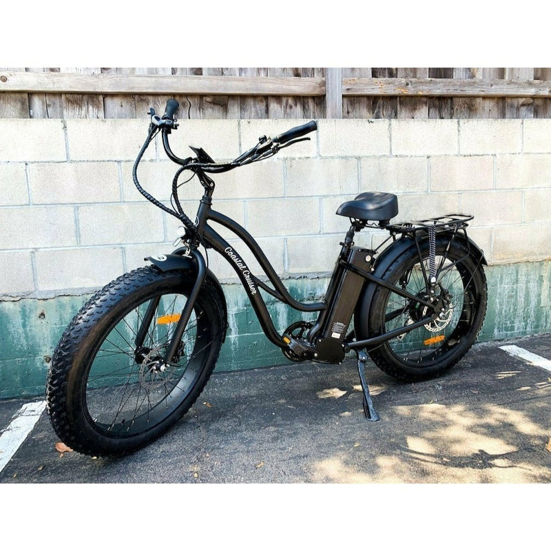 Coastal Cruiser 48V/15.6Ah 500W Classic Step-Thru Electric Bike CC-CST-Matte Black