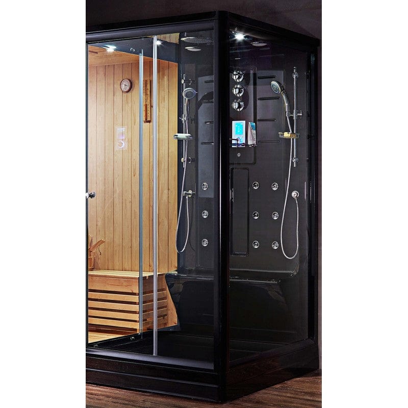 Sauna Hammam COMBI SAUNA SHOWER HAMMAM BOREAL® SH220-G-BLACK EDITION - LEFT PREORDER JUNE 2023