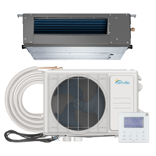 Senville AURA 18000 BTU Mini Split Concealed Duct Air Conditioner and Heat Pump - SENA/18HF/ID