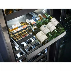 Perlick 24" Wine Reserve with 94 Bottle Capacity, Glass Overlay Door - CR24W-1-4