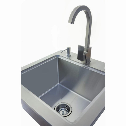 Coyote 21" Sink & Faucet, Drain, Soap Dispenser - C1SINKF21