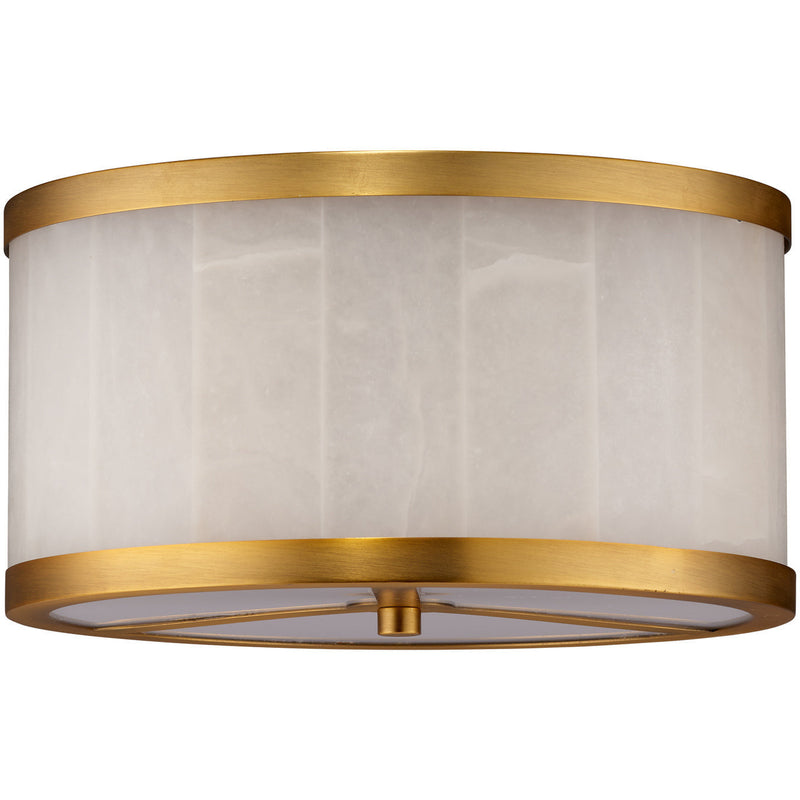 Jamie Young Small Upsala Alabaster Flush Mount Ceiling Light - D. 5UPSA-SMAL