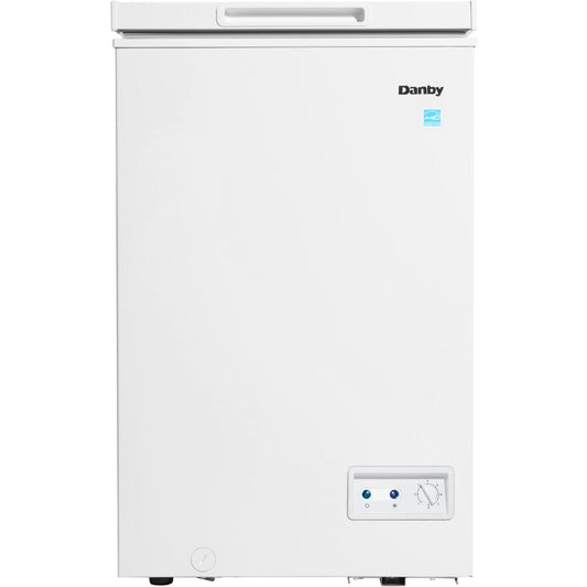 Danby - 3.5 Cuft Chest Freezer, 1 Basket, Up Front Temp Control, 5 Yr Warranty - Chest - DCF035A5WDB