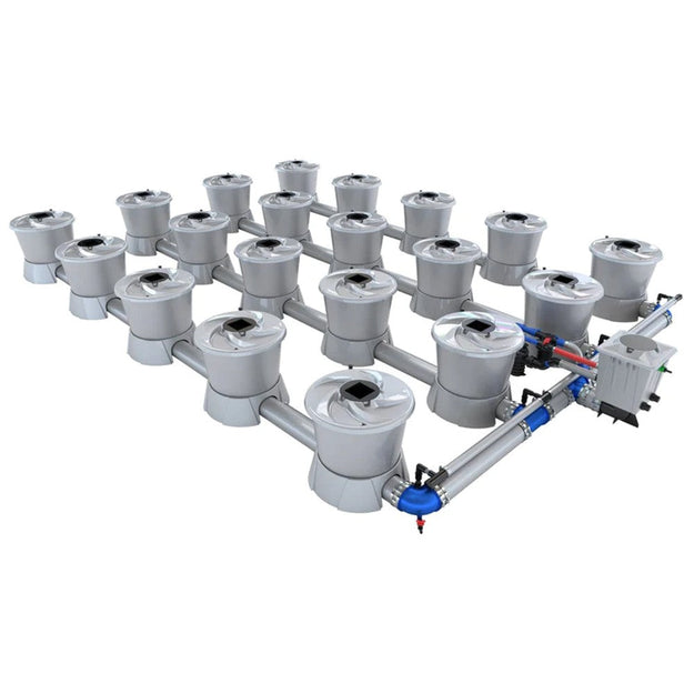 Alien Hydroponics V-System 20 Pot 4 Row Kit Rdwc Hydroponic System