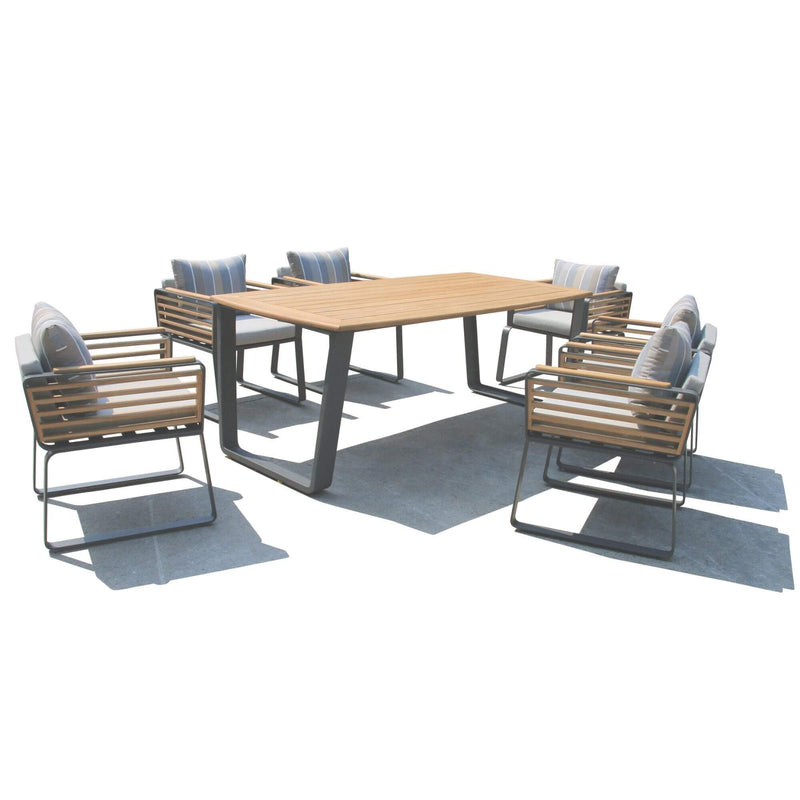 Deko Living Palazzolo Outdoor Dining Chairs and Table Set - COP30701