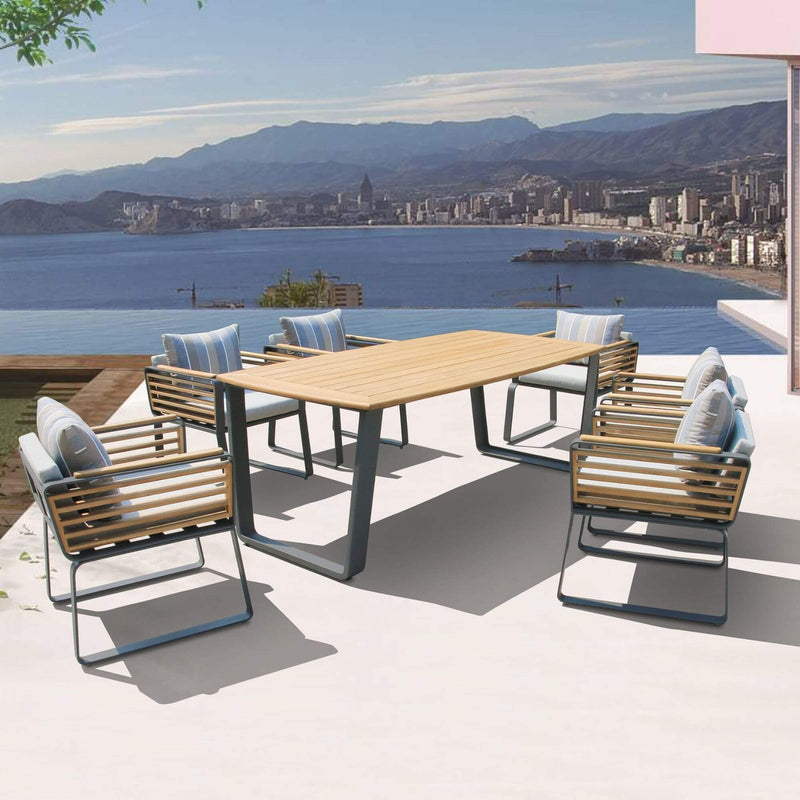 Deko Living Palazzolo Outdoor Dining Chairs and Table Set - COP30701