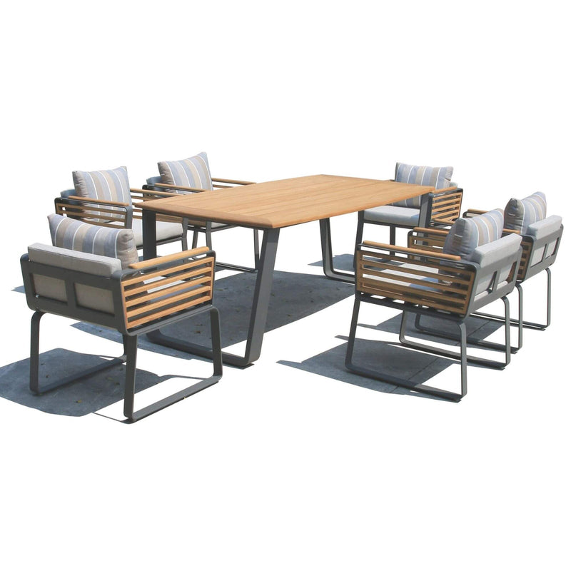 Deko Living Palazzolo Outdoor Dining Chairs and Table Set - COP30701