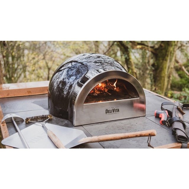 DeliVita Eco Friendly Wood Fired Outdoor Pizza & Cooking Oven- Oven Only