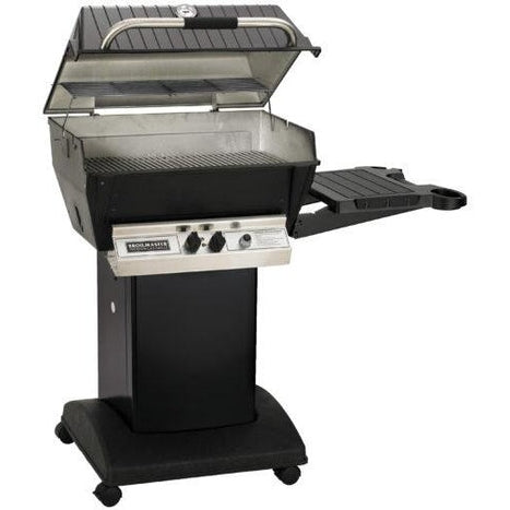 Broilmaster Deluxe Series 24-Inch Freestanding Liquid Propane Grill with 2 Standard Burners in Black - H4PK1