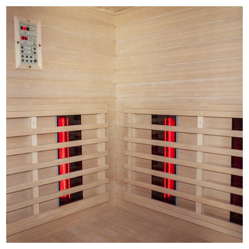 Sauna Hammam BOREAL® DIFFUSION 140C INFRARED SAUNA - 3-4 SEATER FULL SPECTRUM - 140X140 - PRE ORDER MAY 2023