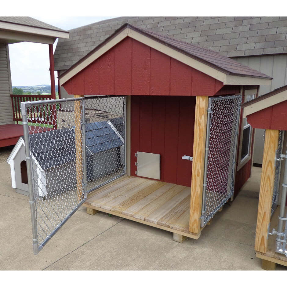 EZ-Fit 5x8 Dog Kennel Shed Kit with Run - kennel5x8