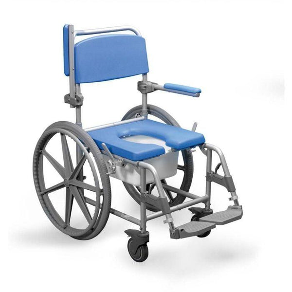 Drive Medical Aluminum Shower Commode Wheelchair - nrs185006