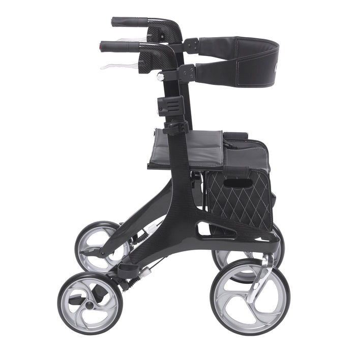 Drive Medical Nitro Elite CF Carbon Fiber Rollator Walker - Black - rtl10266cf