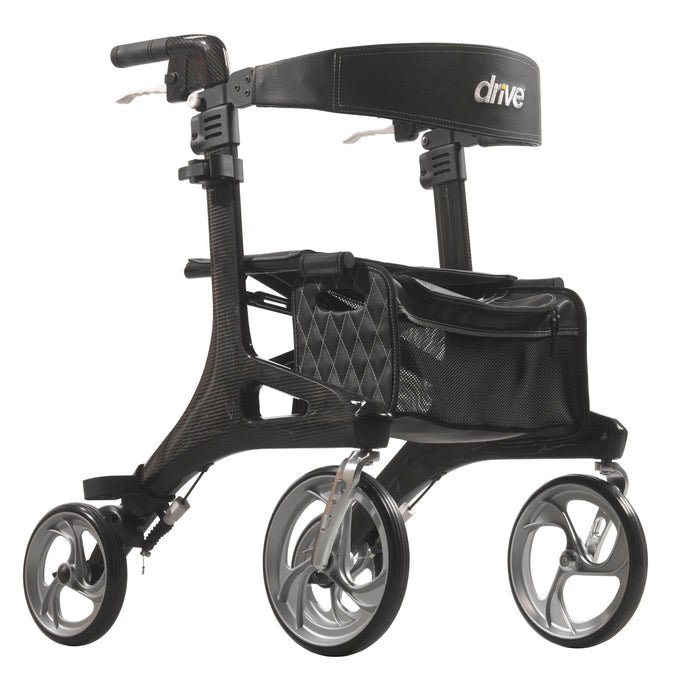 Drive Medical Nitro Elite CF Carbon Fiber Rollator Walker - Black - rtl10266cf