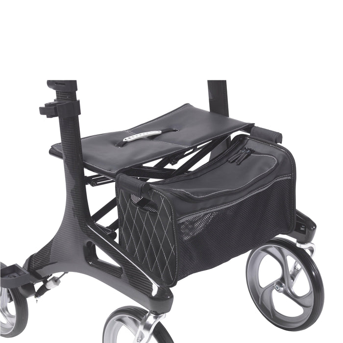 Drive Medical Nitro Elite CF Carbon Fiber Rollator Walker - Black - rtl10266cf